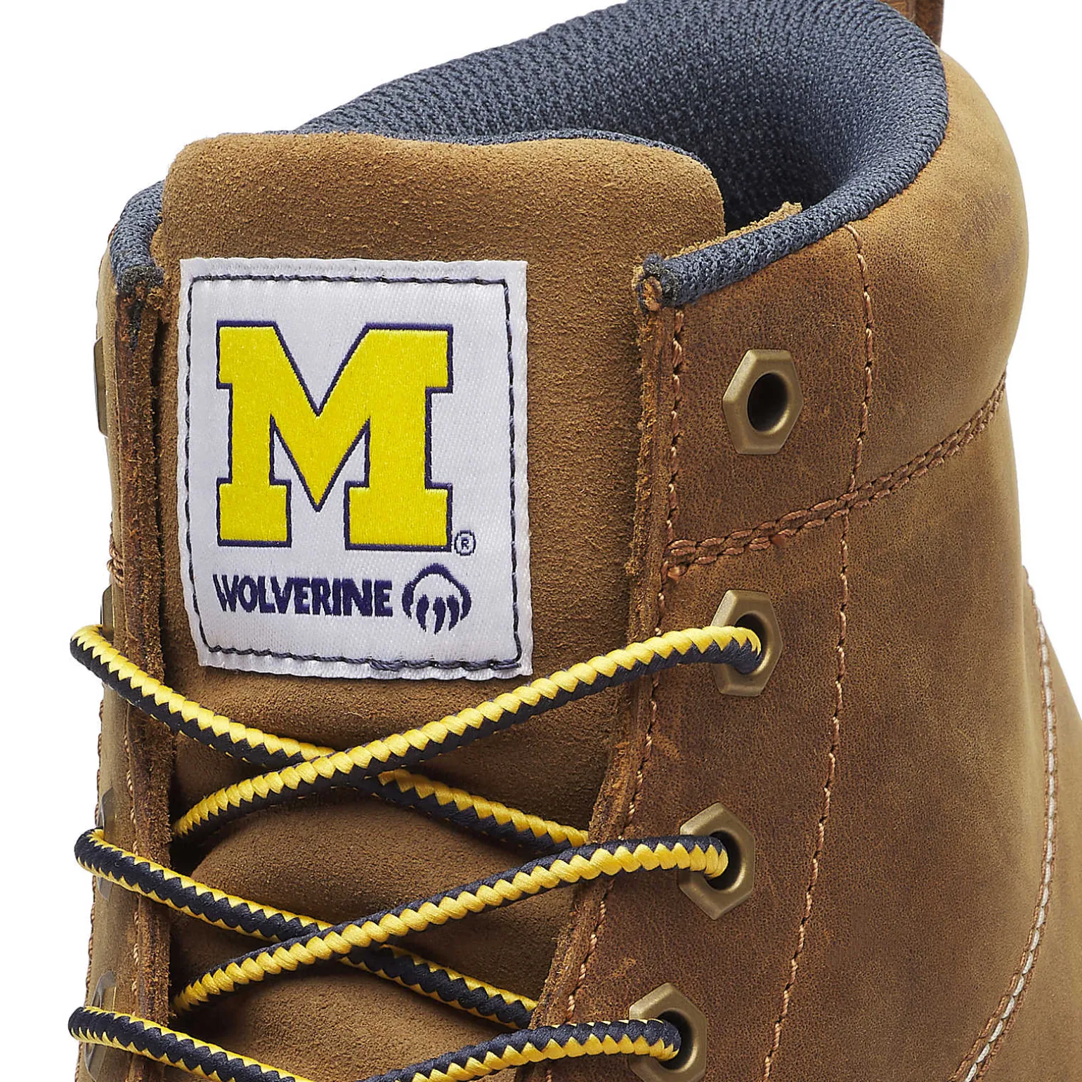 Wolverine X Valiant University Of Michigan Floorhand Moc Toe Work Boot* Waterproof | Soft Toe