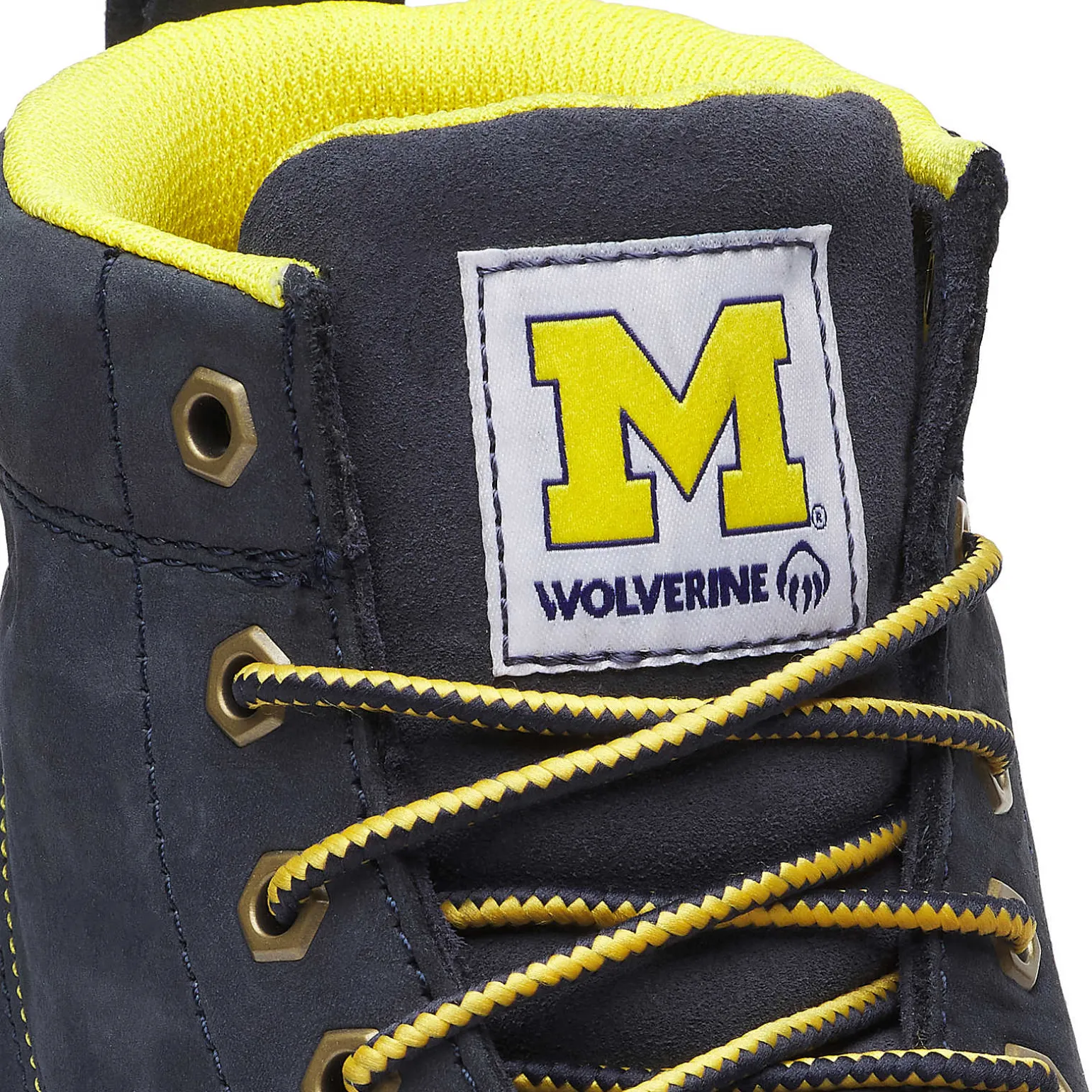 Wolverine X Valiant University Of Michigan Floorhand Moc Toe Work Boot* Waterproof | Soft Toe